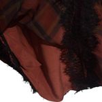 Haute Hippie Silk Plaid Dress L Red Black Lace Trim Gossip Girl Photo 6
