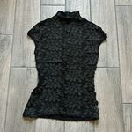 Gracia Lace mock neck short sleeve top Photo 0