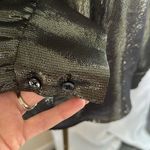 ALC Frank A.L.C. Lydia Black Gold Blouse, Size 00, $395 Photo 8