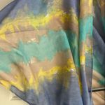 Multicolor Infinity Lightweight Scarf with Pastel Colors Blue Photo 3