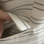 Katherine Barclay White Navy Blue Strips Blazer Sz M One Button Jacket Nautical Photo 4