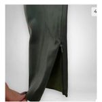 ZARA  Green Faux Leather Leggings High Rise Ankle Zippers Photo 7
