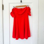 ASTR The Label | Rosaria Off the Shoulder Mini Sundress Dress in Red Size Small Photo 4