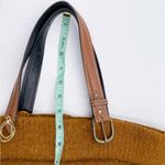 Vintage Wool Fringe Colorful Striped Bucket Tote Bag Purse Bohemian Southwestern Brown Photo 11