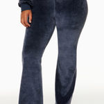TNA Women’s Blue Sommer Velour Pant Velour Flare Pants Size XL Gray Photo 0