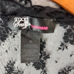 Smart & Sexy  XL Black Lace Tie Front Chemise Photo 7