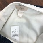 Loft NWT The Tweed Navy & White Stripe Illusion Shift Skirt Size 0 Colorblock Photo 5