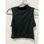 Brave Soul ✨ Brave Soul London Cropped High Neck Top - Size Medium - Black Photo 1