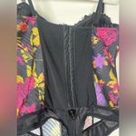 Free People Intimately Floral Lace Boho Cottagecore Corset Bodysuit Sz L Photo 5