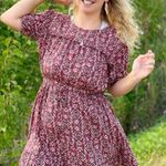Maurice's  Mixed Print Ruffle Mini Dress Photo 1