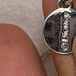 Disney  Silver Toned Necklace With Heart Pearl Pendant Photo 8