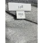J Jill Gray 3/4 Sleeeve Shirt Fringe Edge Women’s S Casual‎ Neutral Photo 3