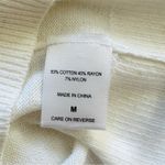 New York & Co Top Sweater White Short Sleeve Knit Sweater Top Size Medium NEW Photo 8