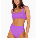 Show Me Your Mumu Hot Tub Bikini Top in Ultra Violet Scrunch 2X NWT Photo 2