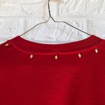 Vintage made in USA Jerzees custom studded sweatshirt‎ women’s size XL Red Photo 6