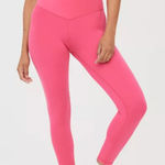 Aerie NEW OFFLINE By Real Me High Waisted Crossover 7/8 Legging Pink Small Short Photo 0
