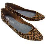 Dr. Scholls 9.5W Really leopard Memory Foam Cool Fit calf hair flats 3002 Photo 0
