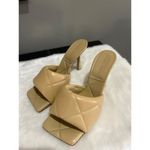 Bottega Veneta Rubber Lido Mule Sandals Cane Sugar Womens Size 36 6 Photo 5