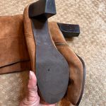 Michael Kors Camel Brown Suede Knee High Boot Round Toe Block Heel SZ 10 Buckle Photo 7
