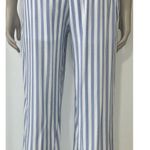 HYFVE HYFYVE White & Blue Striped High Waisted Casual Pants Photo 5