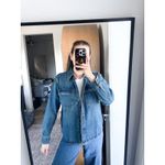 ZARA  Blue Denim Shirt Jacket Photo 6
