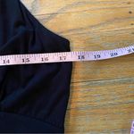 Chelsea and Theodore Large Maxi Dress Black, white with hot pink accent Photo 8