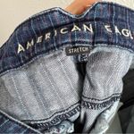 American Eagle Mom Jeans Button Ankle Stripe Denim 16 Photo 2