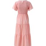 Mifelio Spring/Summer Casual Flutter Dress – Women’s Size M Pink Size M Photo 2
