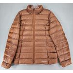 Eddie Bauer Womens L Brown Bronze EB650 Down Puffer Ski Snow Insulated Outdoor Photo 0