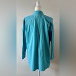 Madewell The Oversize Straight Hem Signature Shirt Shaded Aqua Size S NWT Photo 7
