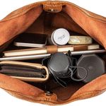 Montana West  Hobo Shoulder Bag Vegan Leather‎ Purse Women's Tan Foldable Slouchy Photo 3