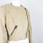 Forever 21 NWOT Cropped Faux Suede Moto Jacket | Size S Photo 8