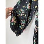 Cato  Black Floral Velvet Babydoll Top M Cottagecore Fairy Grunge Dark Feminine Photo 1
