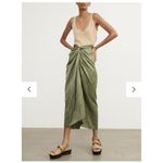 Vince NWOT  Twist Front Skirt in Dark Pistachio Size 2 Photo 6