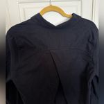 Lululemon  Women’s Full Day Ahead Shirt Flannel Button Down Size 8 Black Relaxed Photo 4