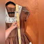 Kate Schorer Vintage 60s 70s Brown Polka Dot Swing Dress Kate Schorer Western M Size M Photo 10