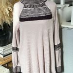 Free People Snow Day Thermal Knit Sweater Size Medium Photo 2