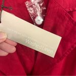 Spiegel New Deadstock red linen 4 button lightweight blazer ladies size 20W plus Photo 4