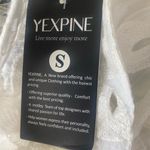 Amazon NWT Yexpine () Long Sleeve Textured Floral Button Down White Blouse. Small Photo 5