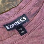 EXPRESS Long Sleeve Crew Neck Textured Sheer Top - size small Photo 2