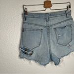 BDG Urban Outfitters mom high rise light wash denim cut off jean shorts size 28 Photo 2