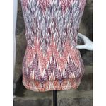 Sonoma Everyday‎ Tank Top Woman's Size Small Ribbed Multi Colored Pattern Orange Photo 4
