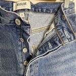 AGOLDE  90s Pinch Waist Jeans High Rise Straight Leg Distressed Rule Blue Size 28 Photo 4