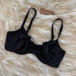 SKIMS Fits Everybody Lace Underwire Bra Onyx Size 34DD Photo 2