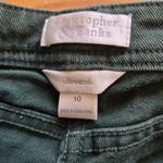Christopher & Banks  Jeans Green Womens Size 10 Stretchy Wide Leg Vintage Pants Photo 4