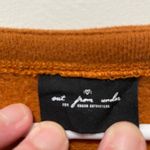 Urban Outfitters 489  Out From Under Deep V-Neck Orange Crop Sweatshirt Small Photo 1