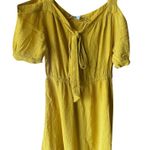 Cache To  Mustard Yellow Off The Shoulder Dress Small Photo 0