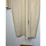 Bebe  Faux Suede long Sleeve BodyCon Cream Dress M Photo 3