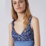 Topshop  Moto Denim Bustier Crop Top Size 8 Photo 0
