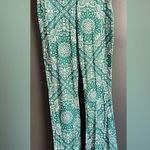 Crazy Train Teal Patterned Women's Pants Photo 0